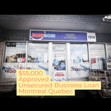 55,000$ Business Loan Unsecured, Montreal, Quebec